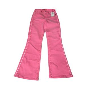 7 For All Mankind Women’s Pink High Waist Slim Kick Jeans Size 24 NWT BARBIECORE